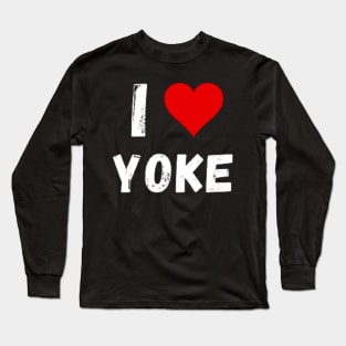 I love Yoke - I heart Yoke Long Sleeve T-Shirt